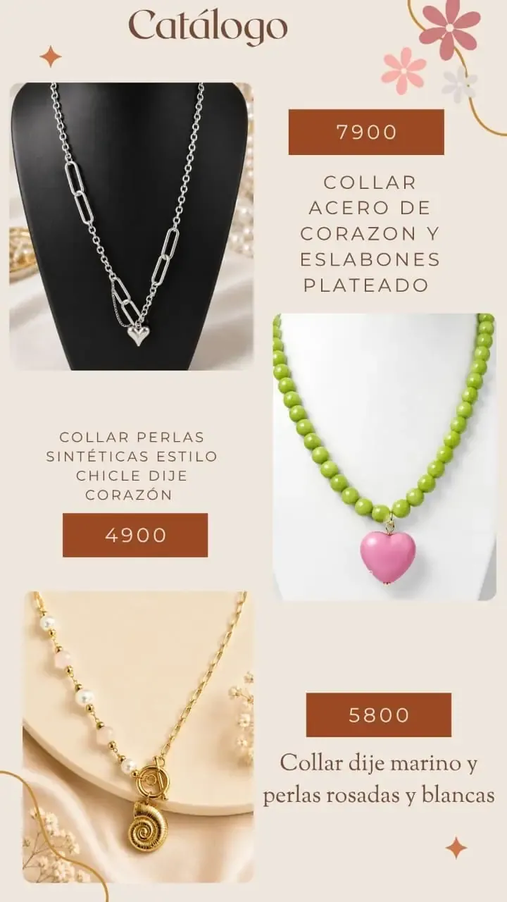 Collar marino con perlas