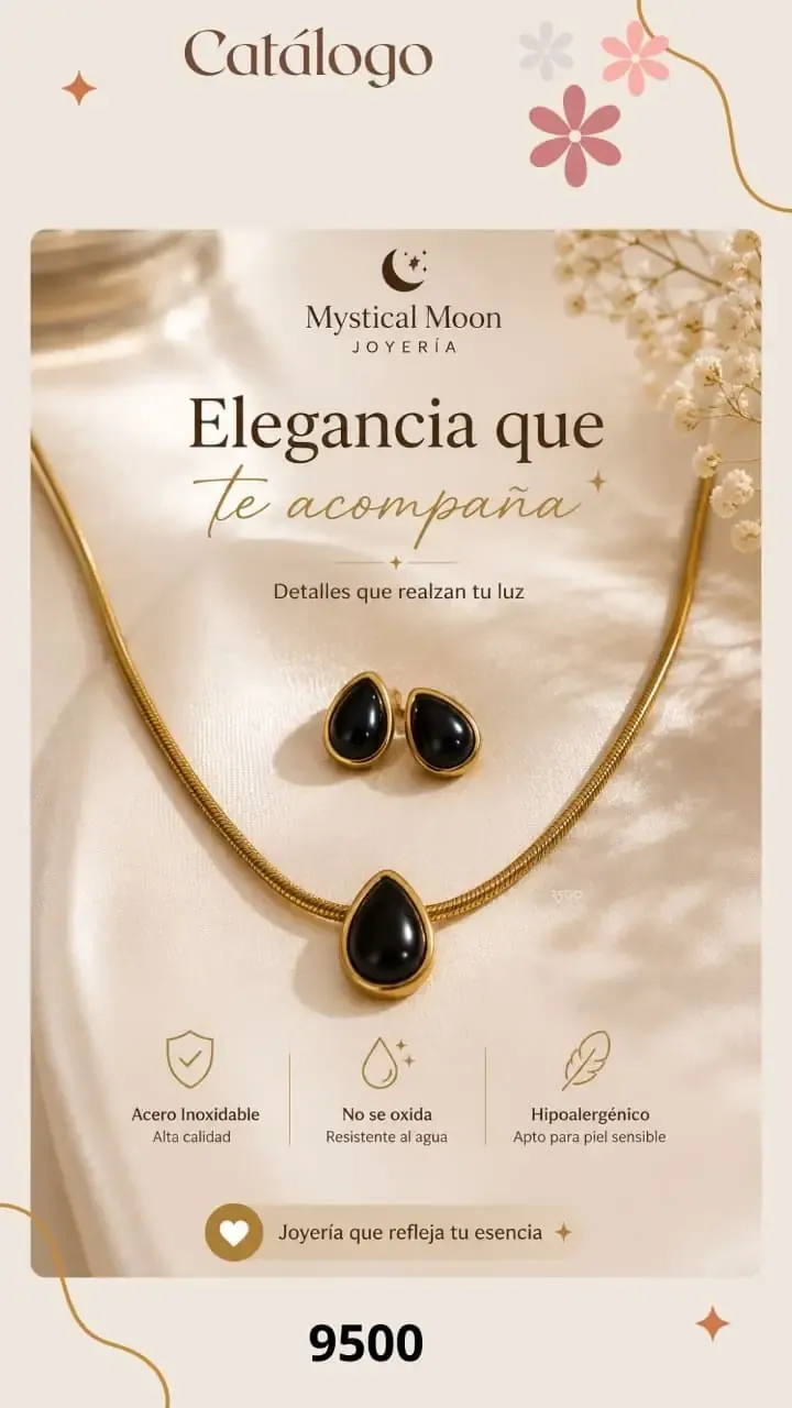 Set de gotas negras