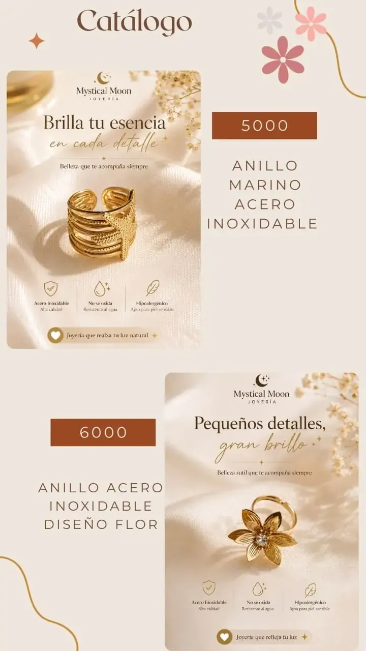 Anillo diseño flor