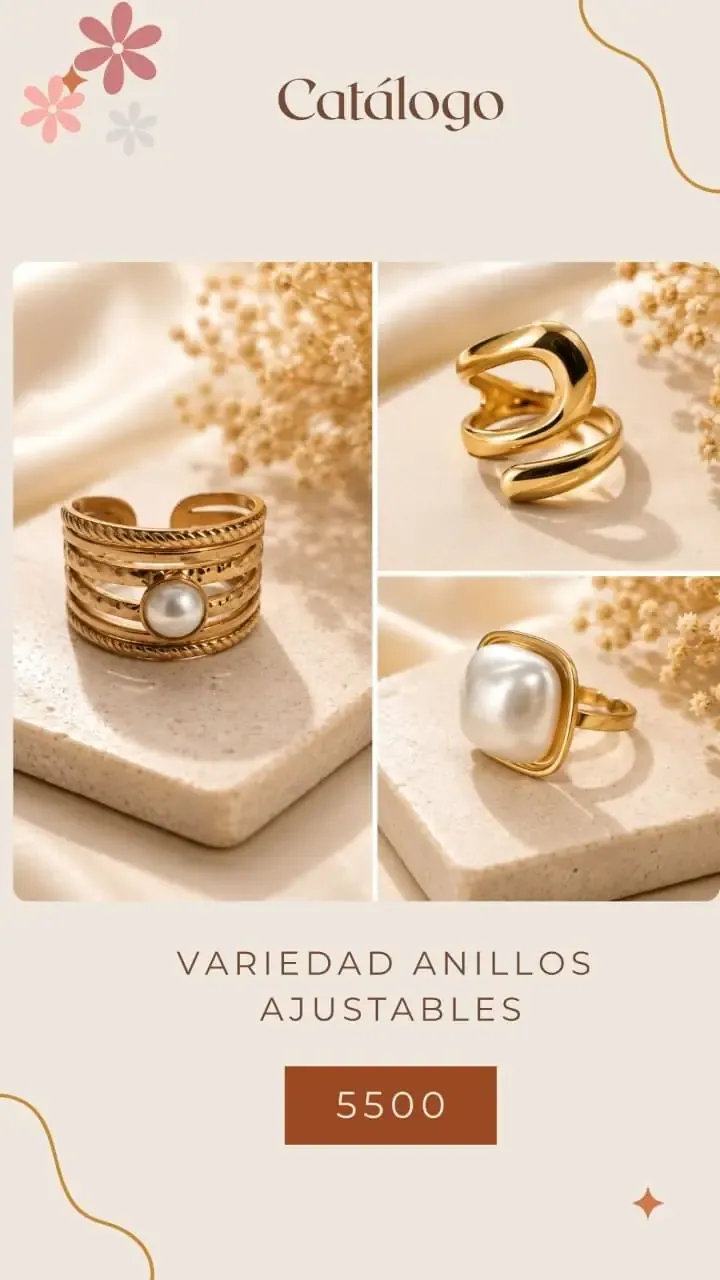 Variedad de anillos ajustables